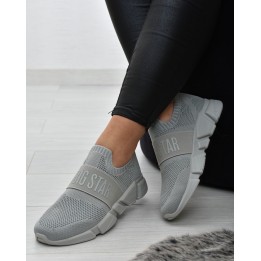 Buty sportowe damskie Big Star JJ274295 Szare