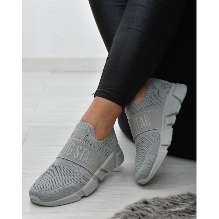 Buty sportowe damskie Big Star JJ274295 Szare