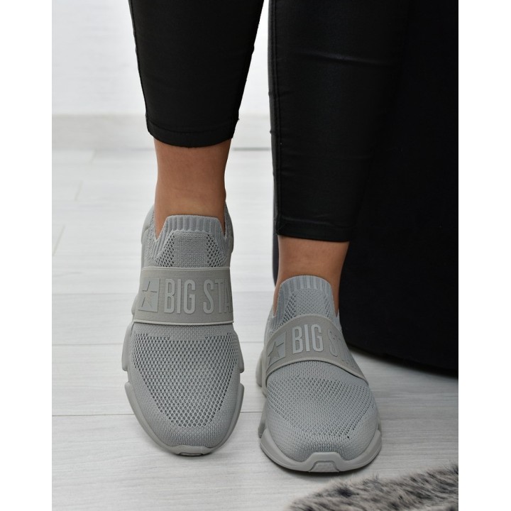 Buty sportowe damskie Big Star JJ274295 Szare