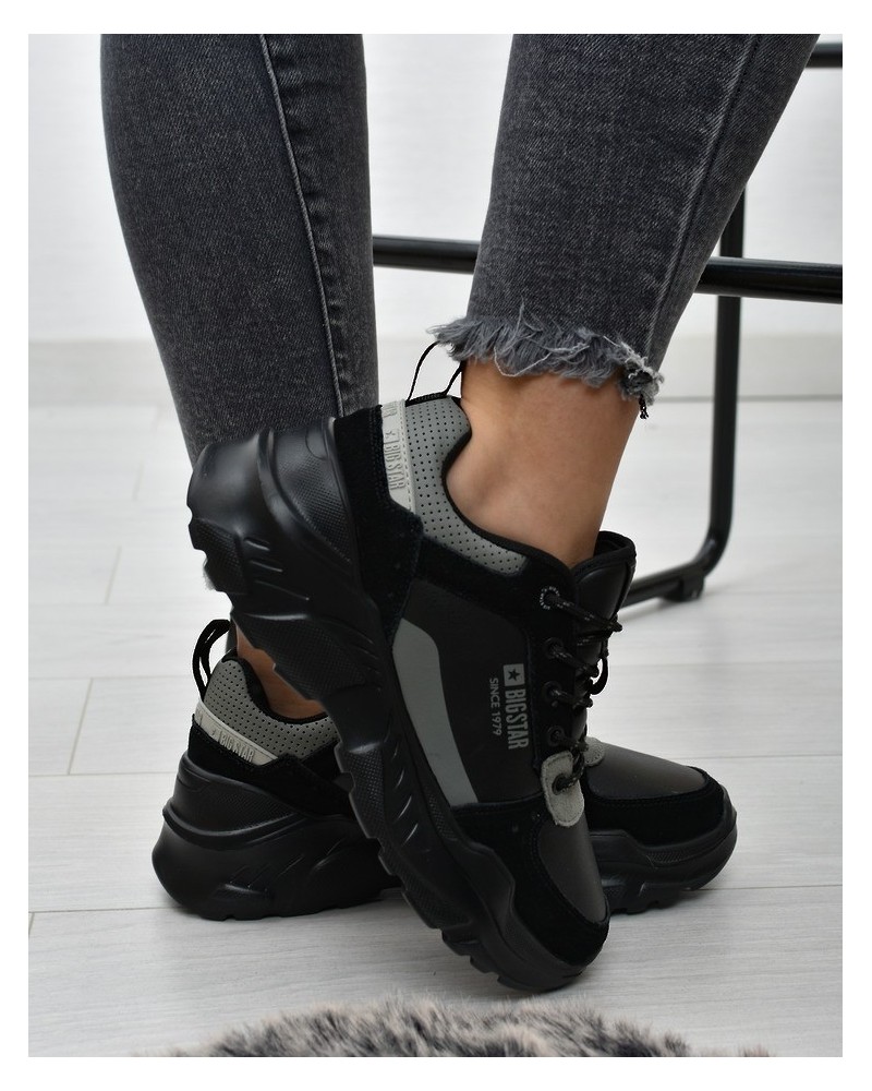 Sneakersy damskie Big Star II274285 Czarne