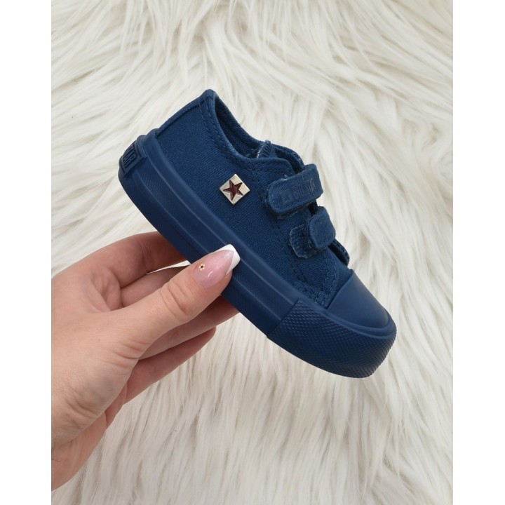 Trampki dziecięce Big Star JJ374039 Granatowe