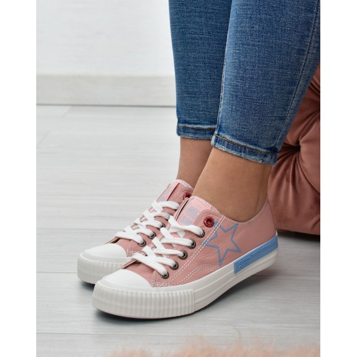Trampki damskie Big Star JJ274385 Różowe