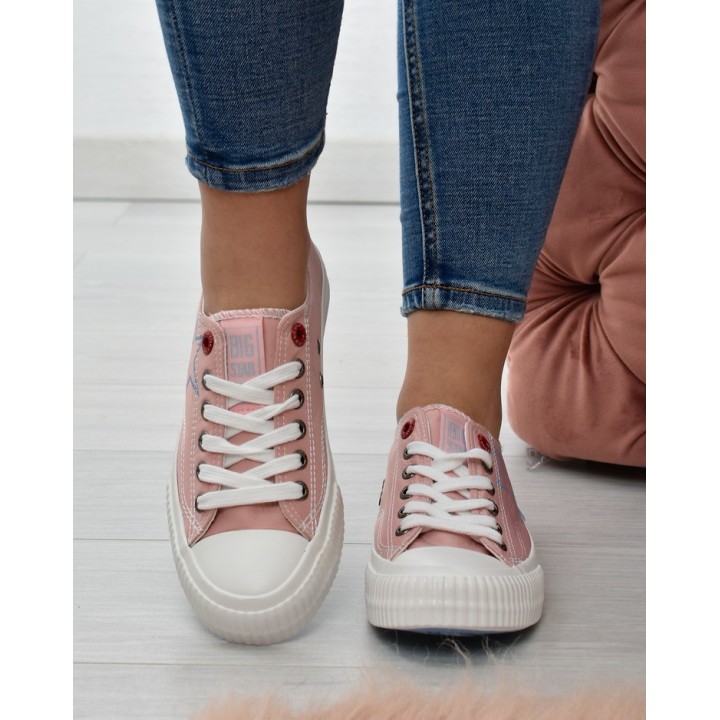 Trampki damskie Big Star JJ274385 Różowe