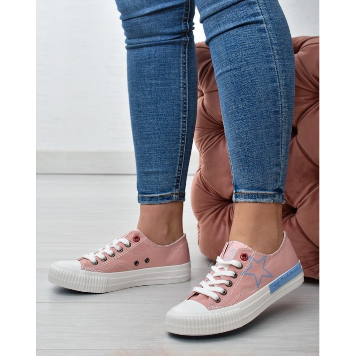 Trampki damskie Big Star JJ274385 Różowe