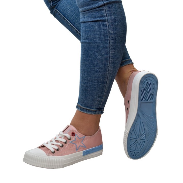 Trampki damskie Big Star JJ274385 Różowe