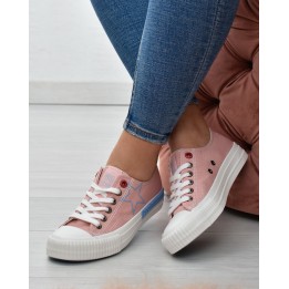 Trampki damskie Big Star JJ274385 Różowe