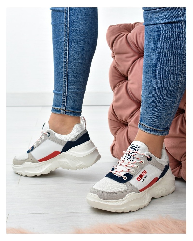 Sneakersy damskie Big Star JJ274287 Białe