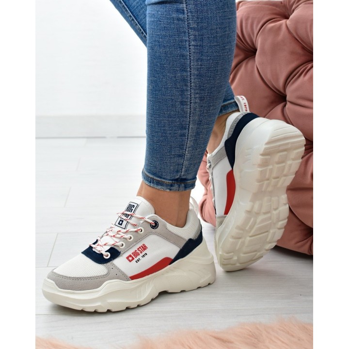 Sneakersy damskie Big Star JJ274287 Białe