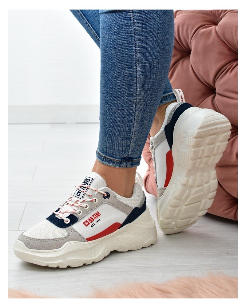 Sneakersy damskie Big Star JJ274287 Białe