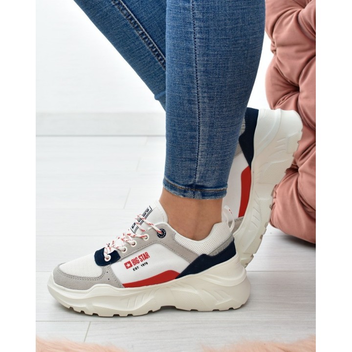 Sneakersy damskie Big Star JJ274287 Białe