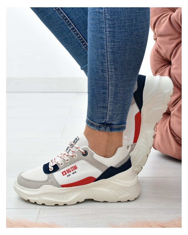 Sneakersy damskie Big Star JJ274287 Białe