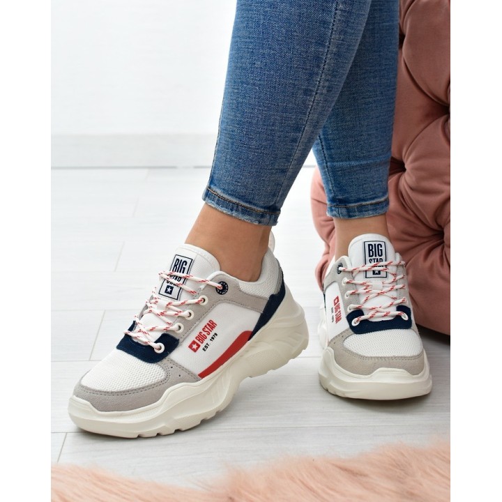 Sneakersy damskie Big Star JJ274287 Białe