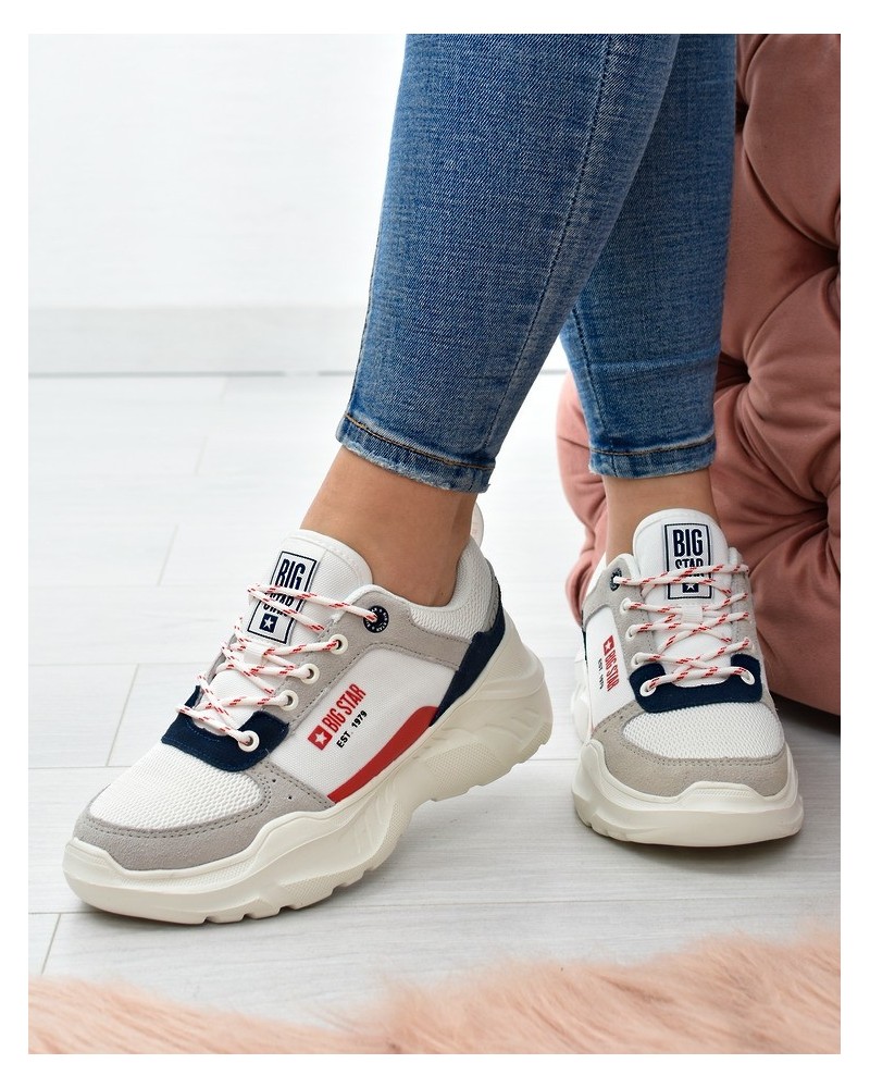Sneakersy damskie Big Star JJ274287 Białe