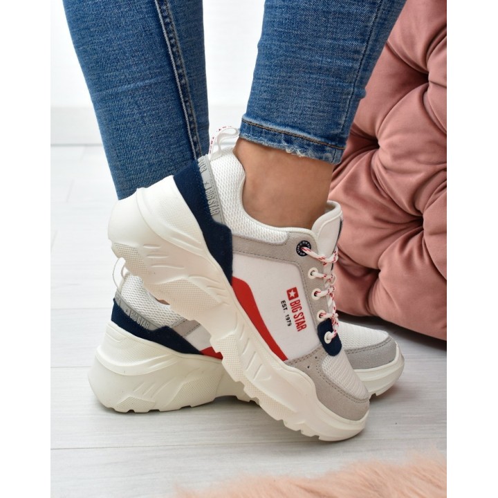 Sneakersy damskie Big Star JJ274287 Białe