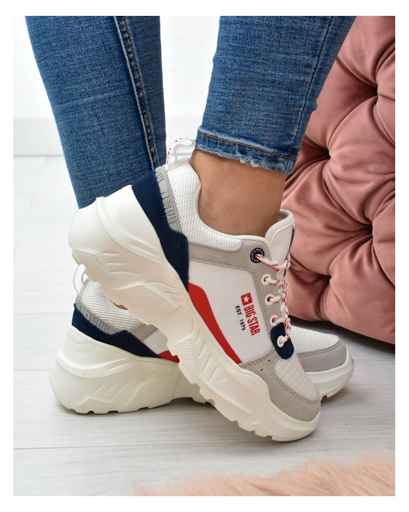 Sneakersy damskie Big Star JJ274287 Białe