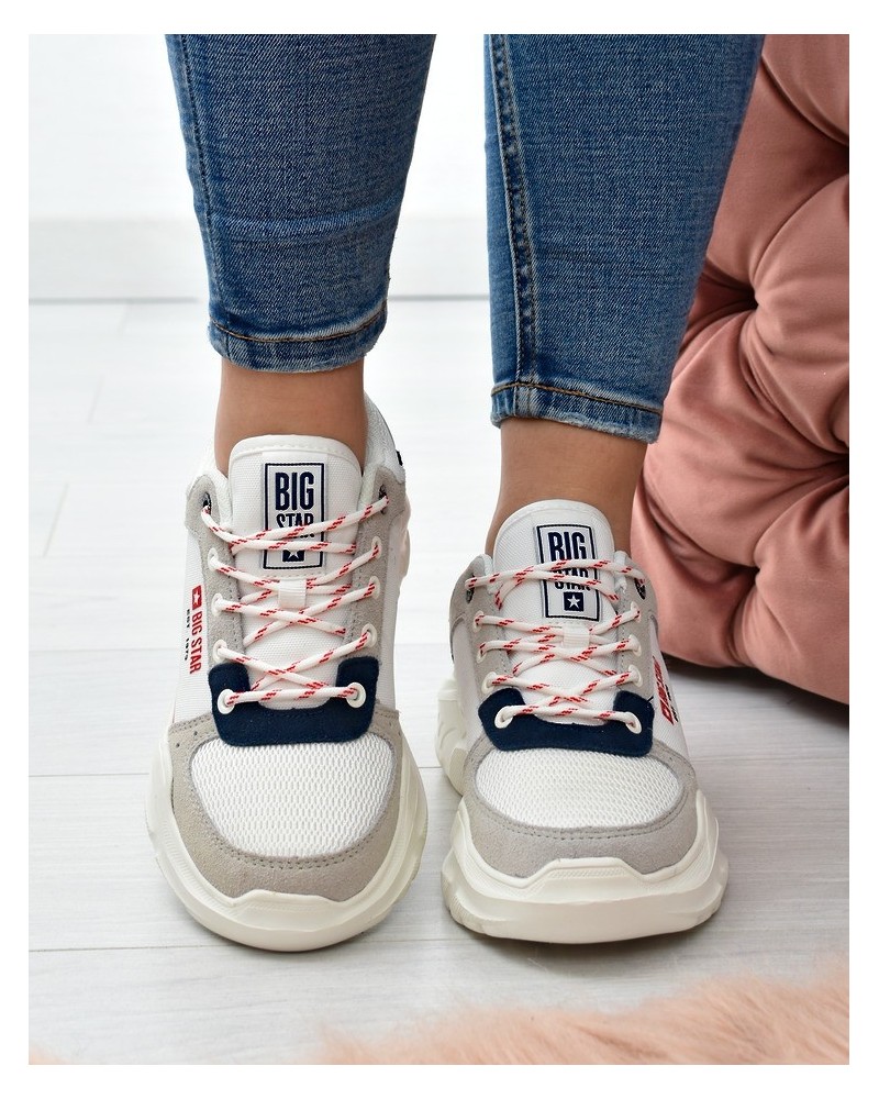 Sneakersy damskie Big Star JJ274287 Białe
