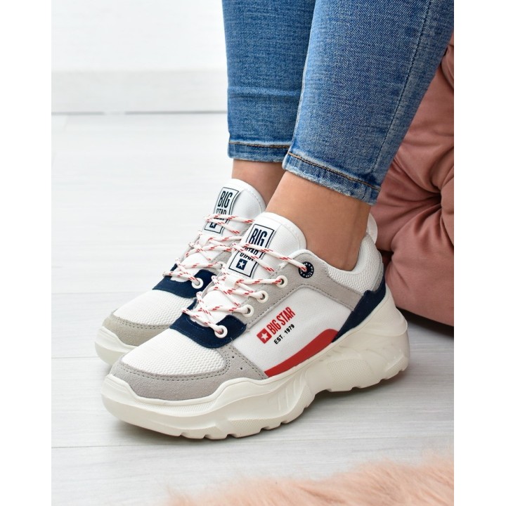 Sneakersy damskie Big Star JJ274287 Białe