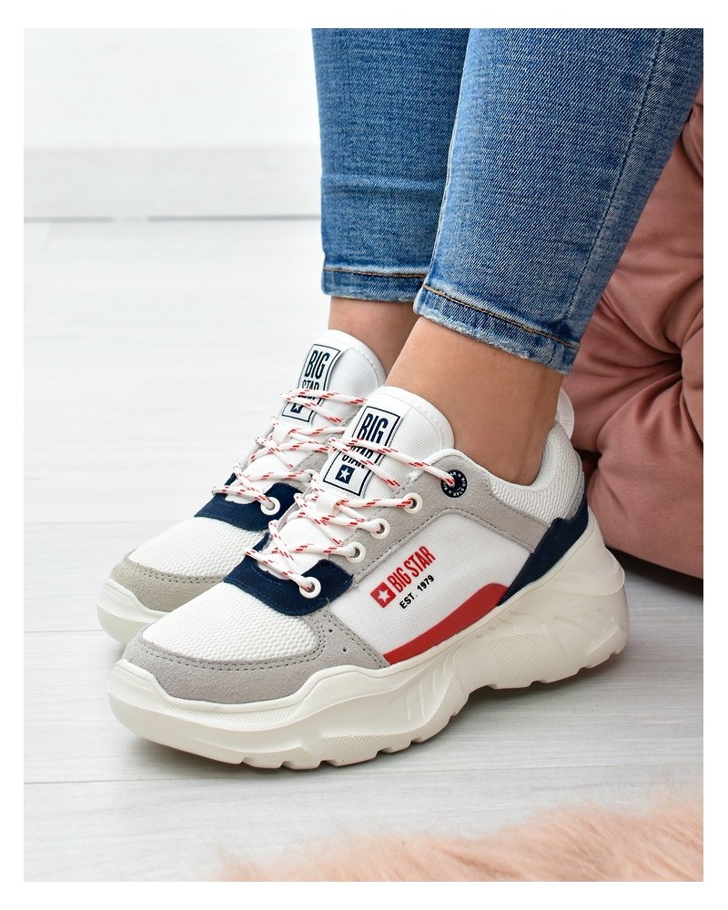 Sneakersy damskie Big Star JJ274287 Białe