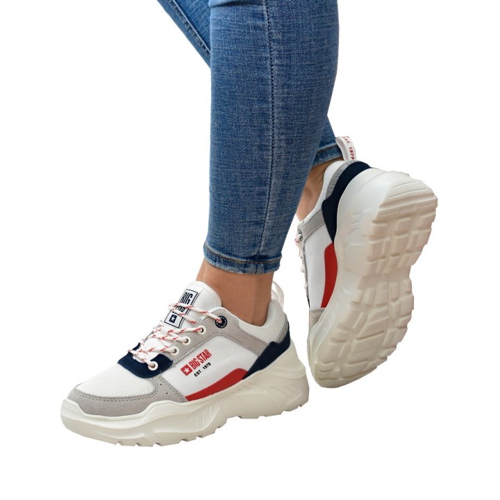 Sneakersy damskie Big Star JJ274287 Białe