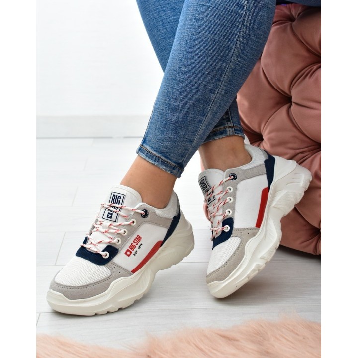 Sneakersy damskie Big Star JJ274287 Białe
