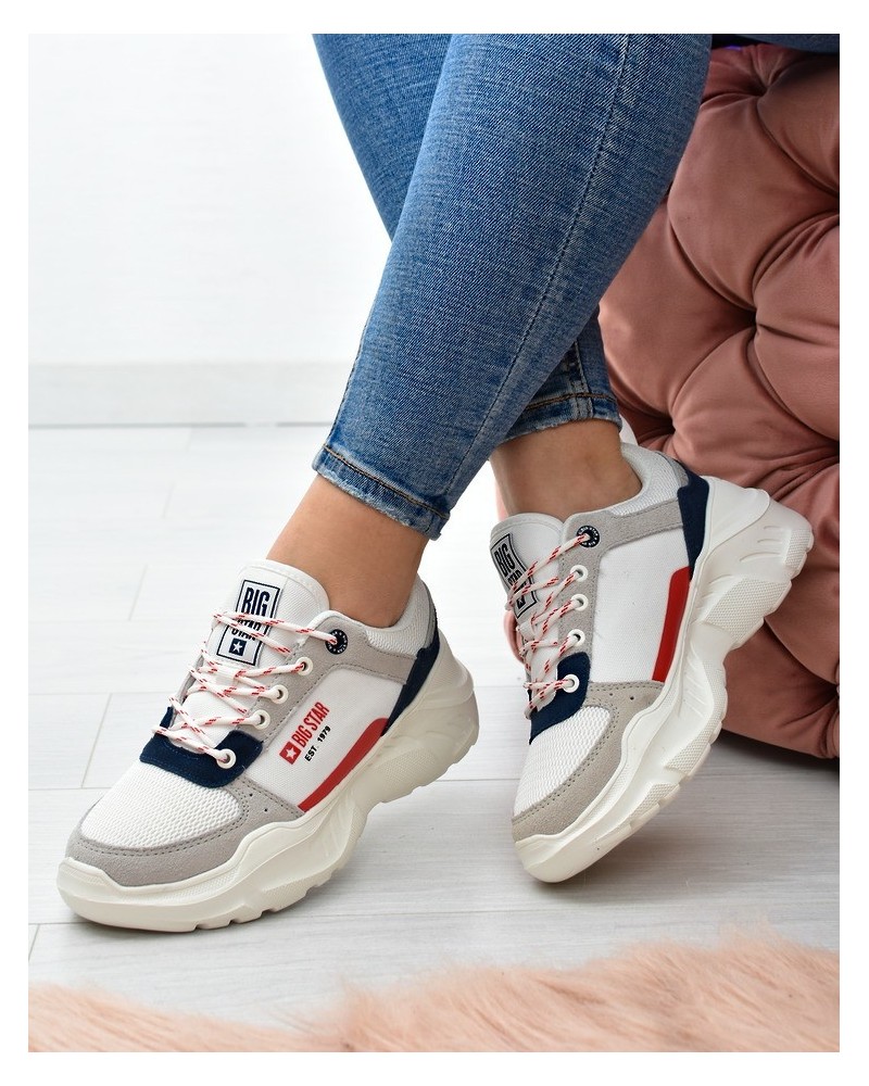 Sneakersy damskie Big Star JJ274287 Białe
