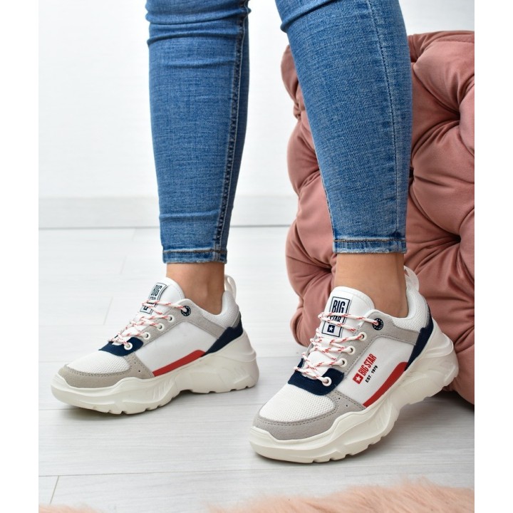 Sneakersy damskie Big Star JJ274287 Białe