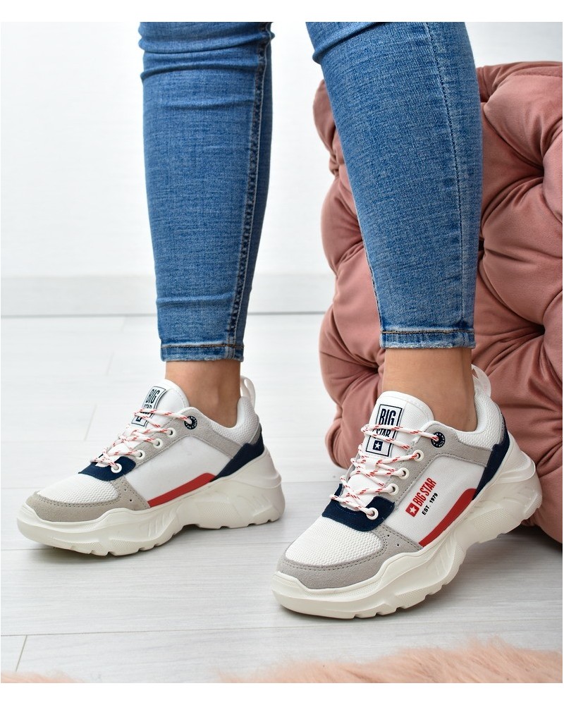 Sneakersy damskie Big Star JJ274287 Białe