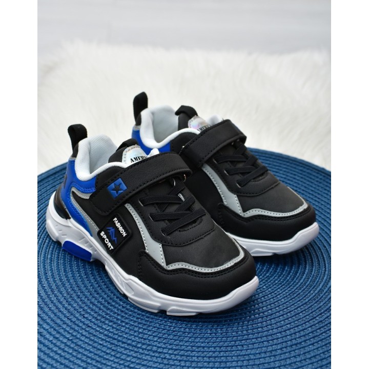 Buty sportowe dziecięce American Club BS04 Czarne