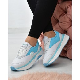 Sneakersy damskie Big Star JJ274A016 Biało/niebieskie