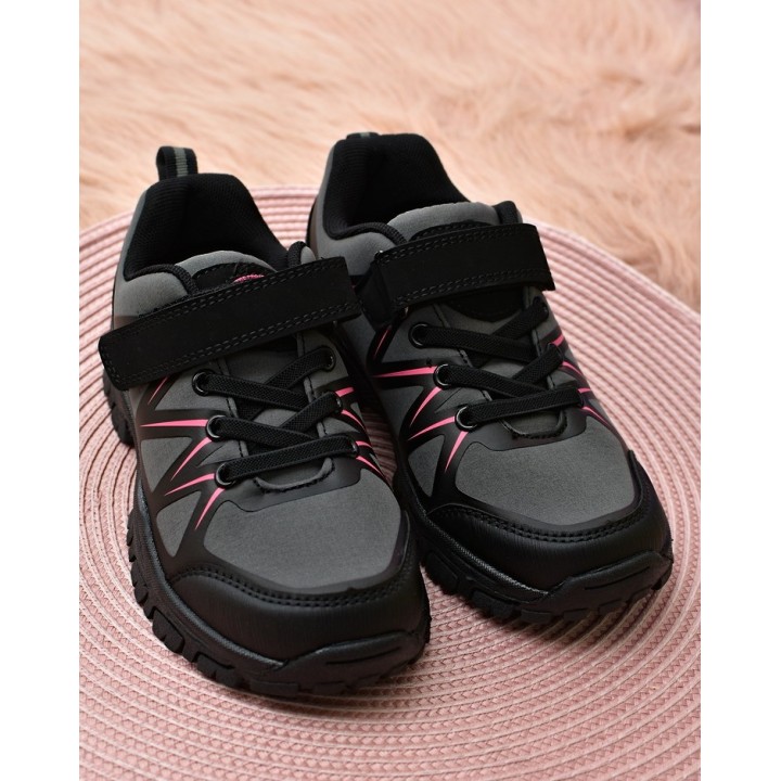 Buty dziecięce trekkingowe American Club WT92 Szare