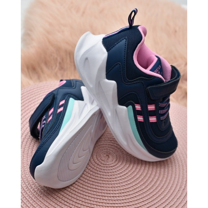 Buty sportowe dziecięce American Club HL58 Granatowe