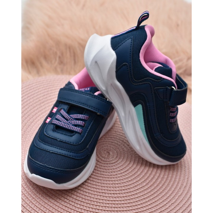 Buty sportowe dziecięce American Club HL58 Granatowe