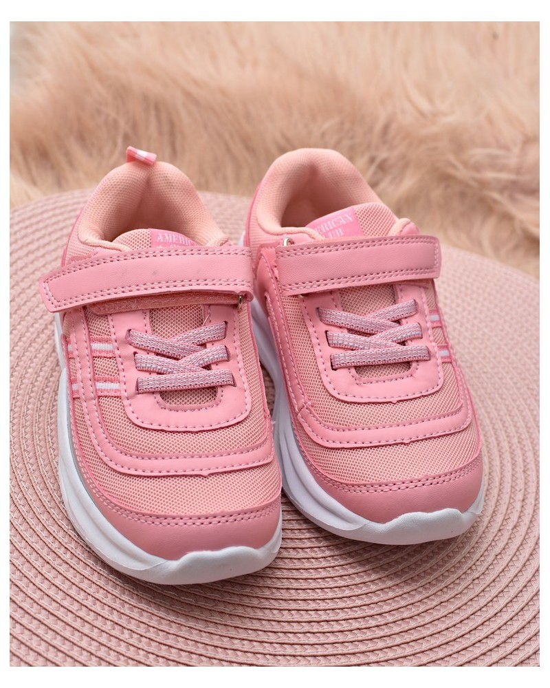 Buty sportowe dziecięce American Club HL58 Różowe