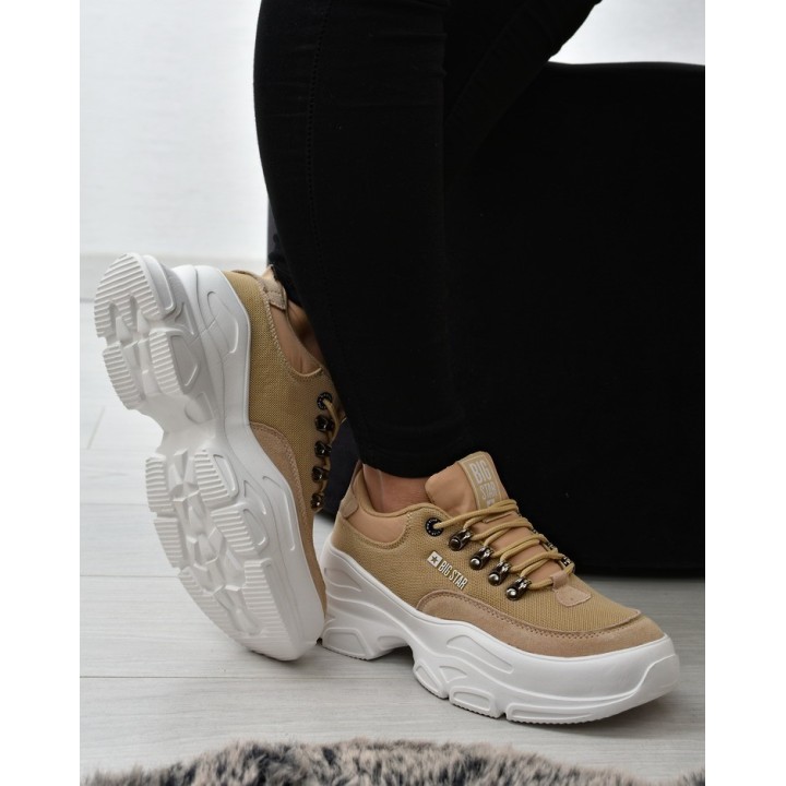 Sneakersy damskie Big Star JJ274A222 Beżowe
