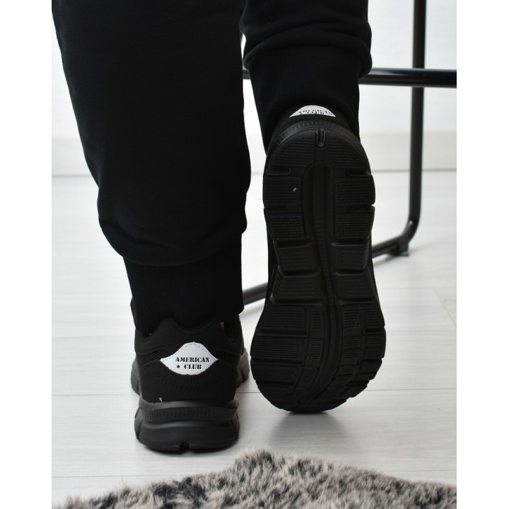 Buty sportowe męskie American Club WT80 Czarne