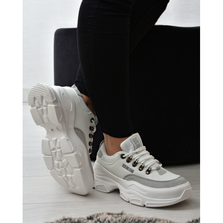 Sneakersy damskie Big Star JJ274A220 Białe