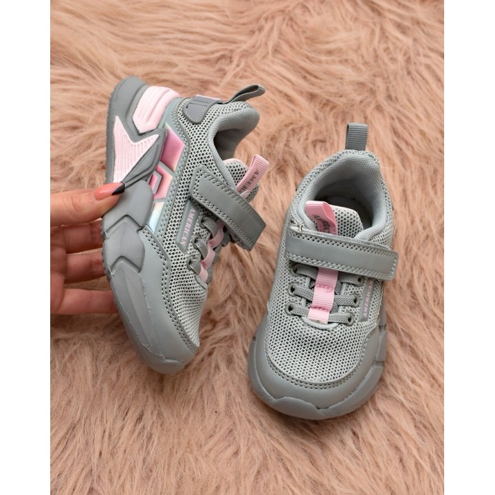 Buty sportowe dziecięce American Club AA27 Szare