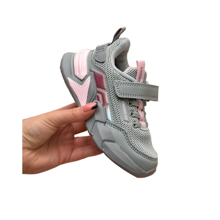 Buty sportowe dziecięce American Club AA27 Szare