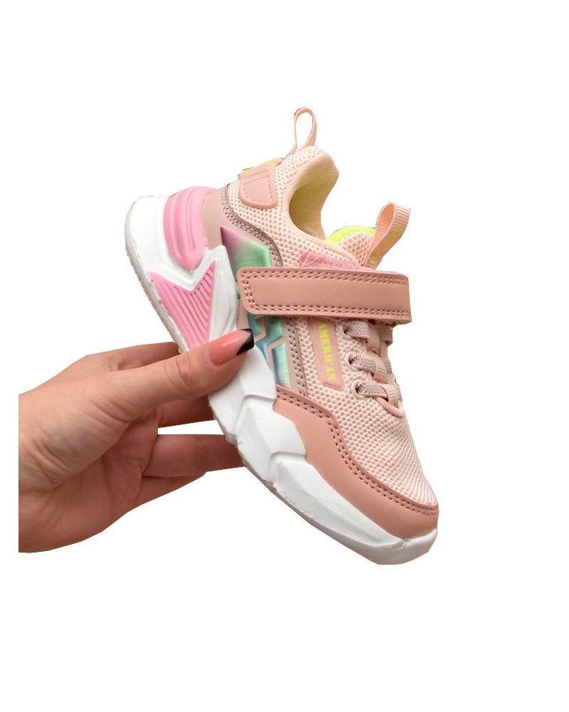 Buty sportowe dziecięce American Club AA27 Różowe