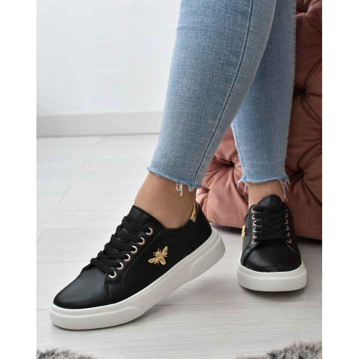 Buty sportowe damskie skórzane Vinceza 8741 Czarne