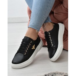 Buty sportowe damskie skórzane Vinceza 8741 Czarne