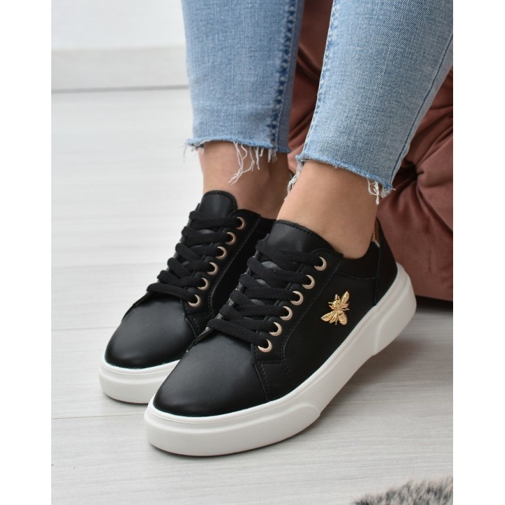 Buty sportowe damskie skórzane Vinceza 8741 Czarne