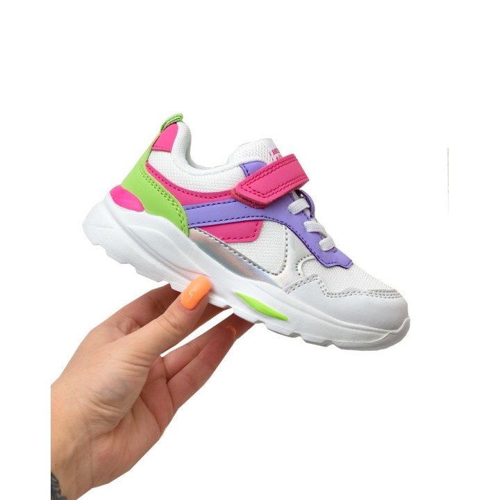 Buty sportowe dziecięce American Club ES73 Białe