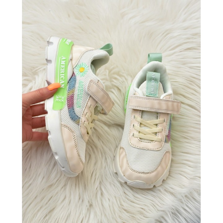 Buty sportowe dziecęce American Club RL78 Beżowe