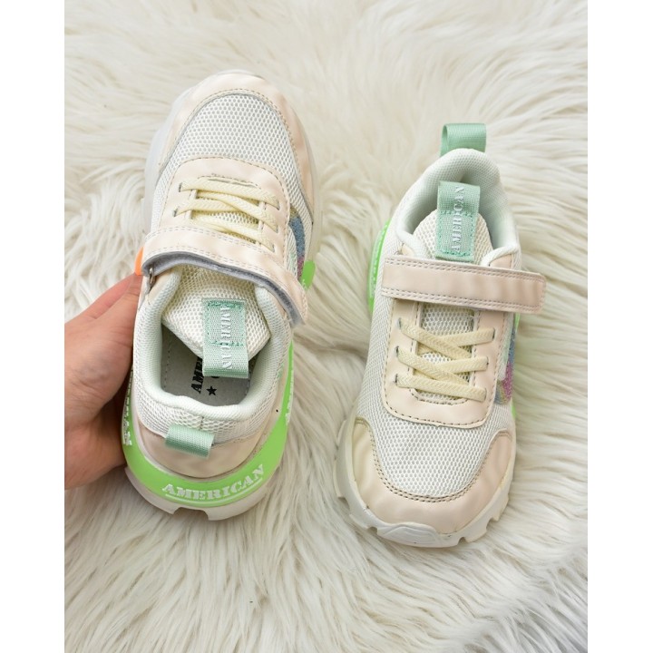 Buty sportowe dziecęce American Club RL78 Beżowe