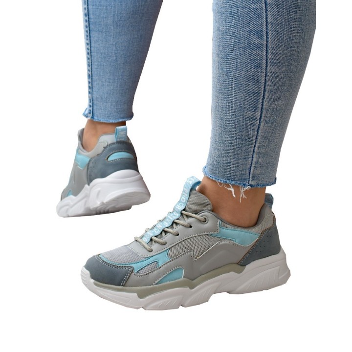 Sneakersy damskie Vinceza 8773 Szare