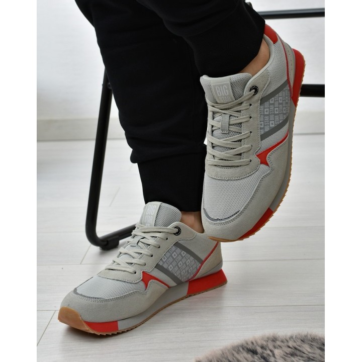 Buty sportowe męskie Big Star JJ174395 Szare