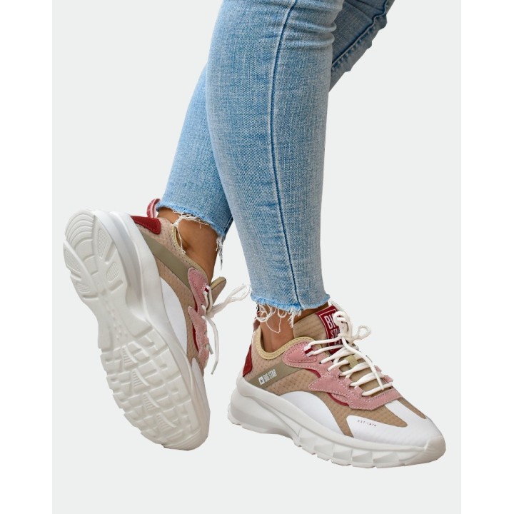 Sneakersy damskie Big Star KK274055 Beżowe