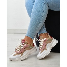 Sneakersy damskie Big Star KK274055 Beżowe