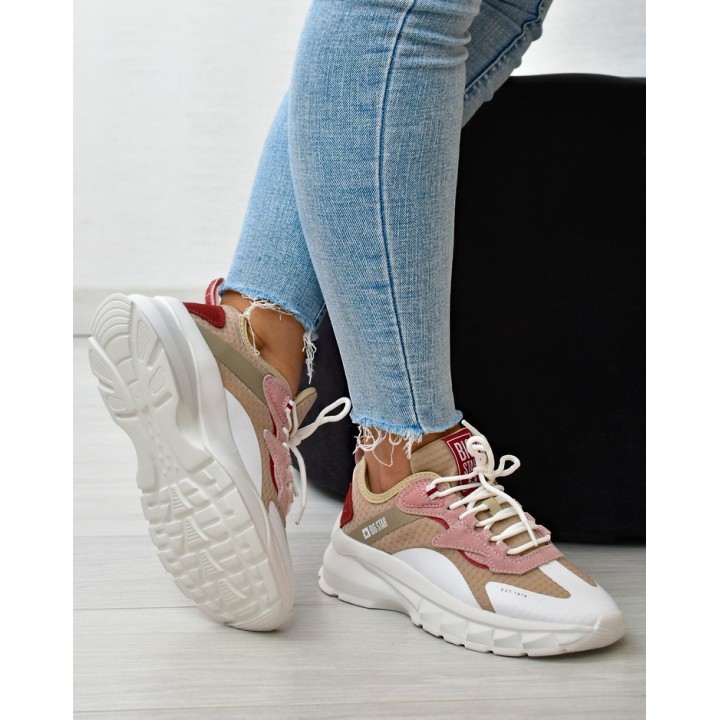Sneakersy damskie Big Star KK274055 Beżowe
